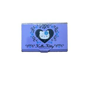 Vtg Sanrio - Hello Kitty - Purple Slim Metal Tin‎ Name Business Card Case - 2000